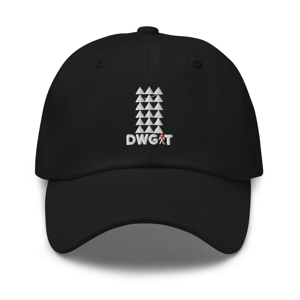 DWGIT Original Round Baseball Cap - Black Tribal