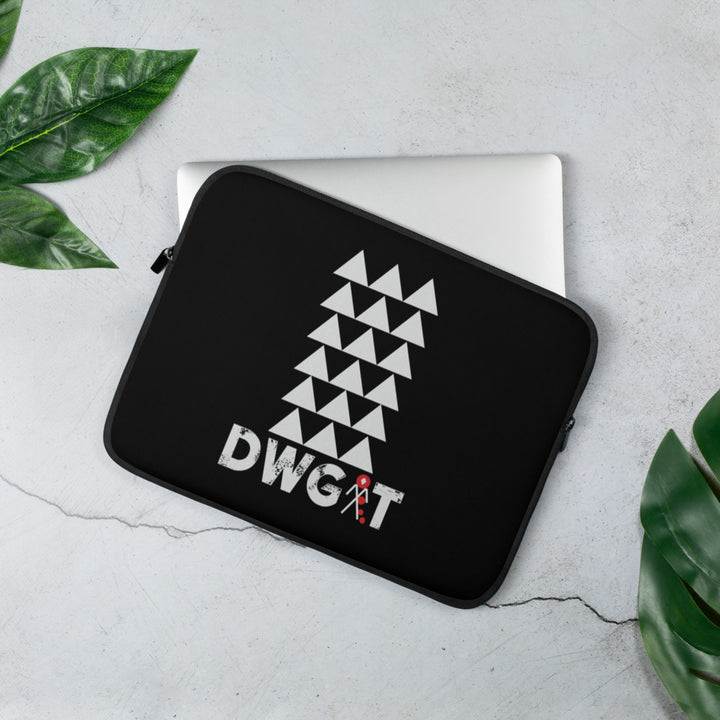 DWGIT Original Laptop Sleeve - Black Tribal