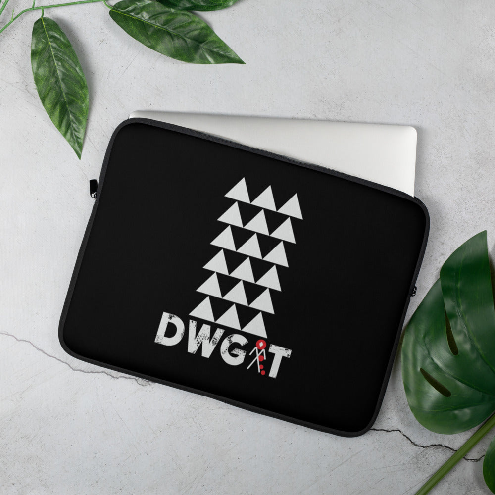 DWGIT Original Laptop Sleeve - Black Tribal